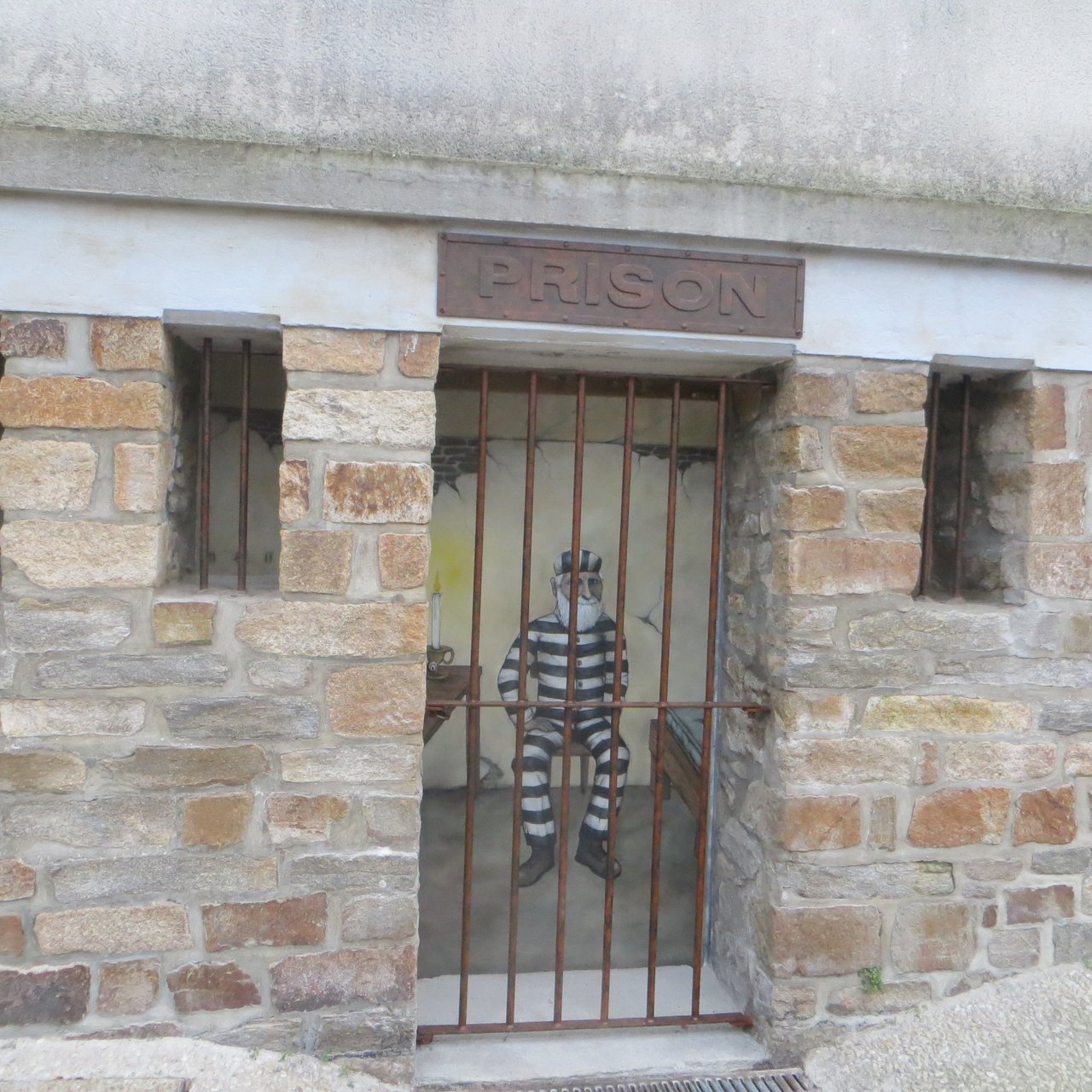 Photo du trompe l'oeil de la prison